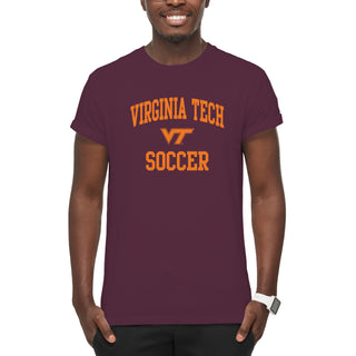 Virginia Tech Arch Logo Soccer T-Shirt - Maroon