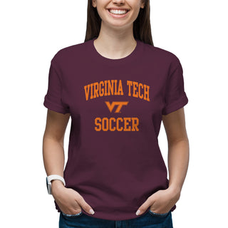 Virginia Tech Arch Logo Soccer T-Shirt - Maroon