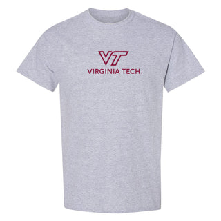Virginia Tech Institutional Logo T-Shirt - Sport Grey