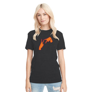 Virginia Tech Hands Logo Triblend T-Shirt - Vintage Black