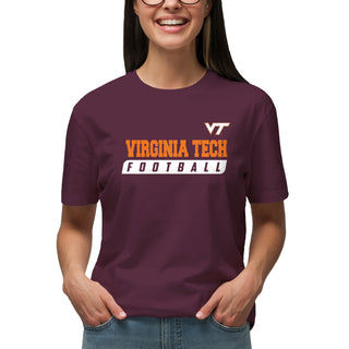 Virginia Tech Football Slant T-Shirt - Maroon