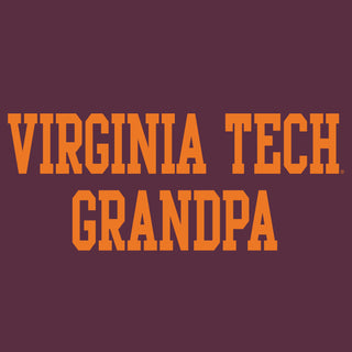 Virginia Tech Basic Block Grandpa Crewneck Sweatshirt - Maroon