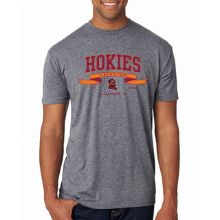 Virginia Tech Ribbon Flight NLA Triblend T-Shirt - Premium Heather