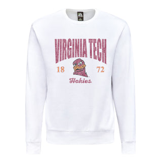 Virginia Tech Giving Noise JA BTB Fleece Crewneck - White