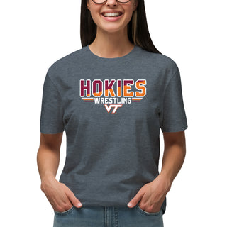 Virginia Tech Wrestling Top Flight T-Shirt - Dark Heather