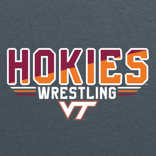 Virginia Tech Wrestling Top Flight T-Shirt - Dark Heather