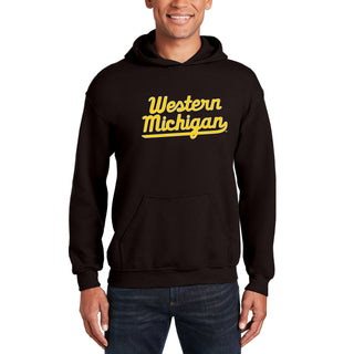 Western Michigan Script Wordmark Hoodie - Dark Chocolate