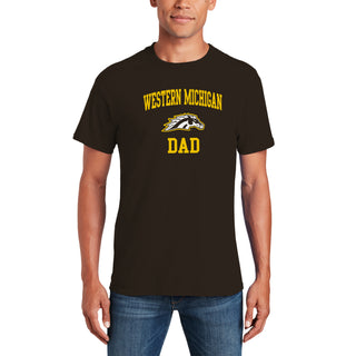 Western Michigan Arch Logo Dad T-Shirt - Dark Chocolate
