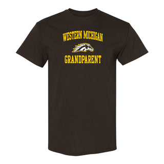 Western Michigan Arch Logo Grandparent T-Shirt - Dark Chocolate