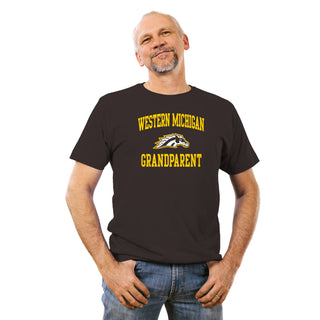 Western Michigan Arch Logo Grandparent T-Shirt - Dark Chocolate