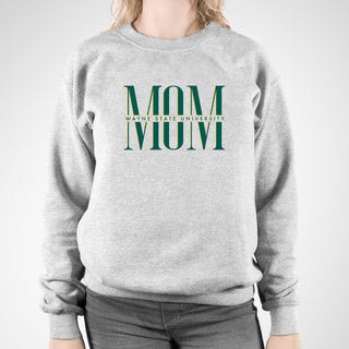 Wayne State Classic Mom Crewneck - Sport Grey