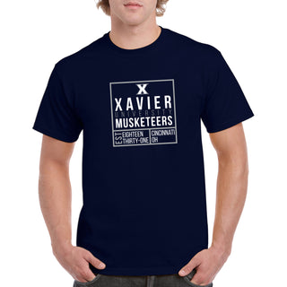 Xavier Box Label T Shirt - Navy