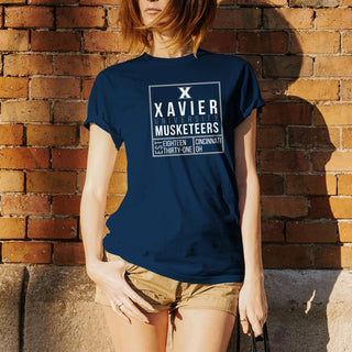 Xavier Box Label T Shirt - Navy