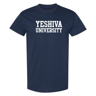 Yeshiva University Basic Block T-Shirt - Navy