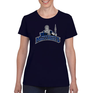 Yeshiva University Arch Logo Womens T-Shirt - Navy
