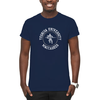 Yeshiva University Distressed Circle Logo T-Shirt - Navy
