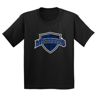 Yeshiva University Primary Logo Youth T-Shirt - Black