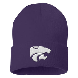 Kansas State Primary Logo Solid Knit Cuffed Beanie