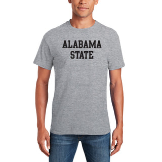 Alabama State Hornets Basic Block T-Shirt - Sport Grey