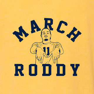March Roddy - Roddy Gayle Jr NIL Basketball Triblend T-Shirt - Yellow Gold