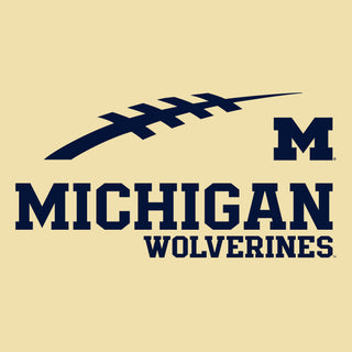 Football Horizon University of Michigan Premium Short Sleeve Tee - Banana Cream