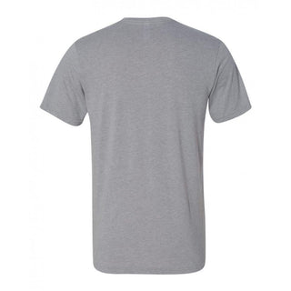 Iowa Faded Block Football Canvas Triblend T Shirt - Athletic Grey Triblend
