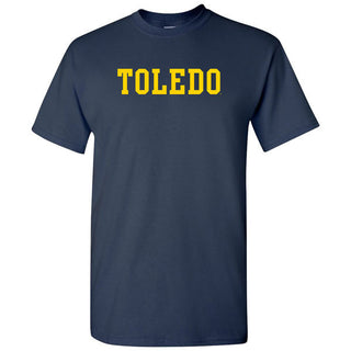 University of Toledo Rockets Basic Block Short Sleeve T-Shirt - Navy