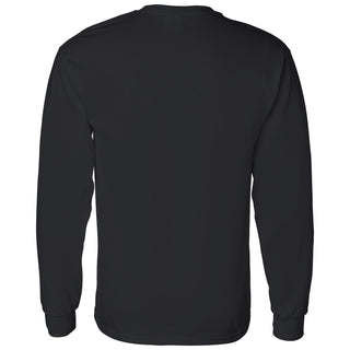 University of Iowa Hawkeyes Basic Script Cotton Long Sleeve T Shirt - Black