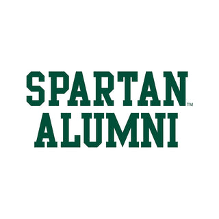 Michigan State University Spartans Basic Block Alumni Short Sleeve NLA T Shirt - White