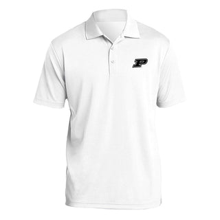Purdue University Boilermakers Block P Logo Polo - White