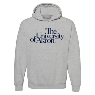 University of Akron Institutional Logo Hoodie - Sport Grey