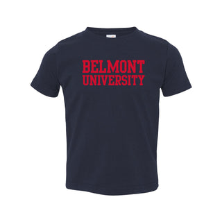 Belmont University Bruins Basic Block Toddler T Shirt - Navy