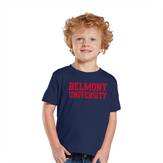 Belmont University Bruins Basic Block Toddler T Shirt - Navy