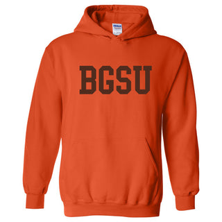 Bowling Green State Falcons Basic Block Hoodie - Orange