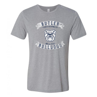 Butler Bulldogs Vintage Banners Canvas Triblend T-Shirt - Athletic Grey Triblend