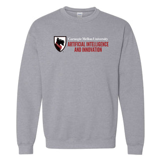 Carnegie Mellon University Tartans AI & Innovation Crewneck Sweatshirt - Sport Grey