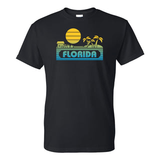 Florida Groovy Sunset T-Shirt - Black