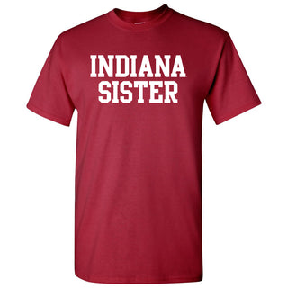 Indiana Sister Basic Block T-Shirt - Cardinal