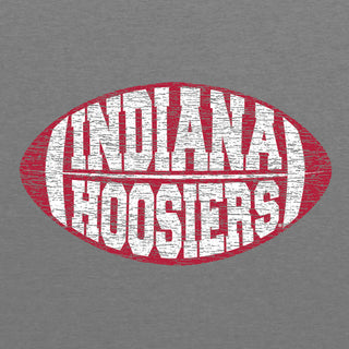 Indiana Faded Block Football - Premium Heather