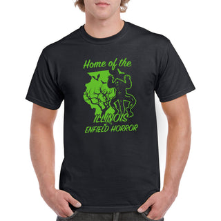 Illinois Enfield Horror Cryptid T-Shirt - Black