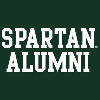 Michigan State University Spartans Basic Block Alumni NLA T Shirt - Forest