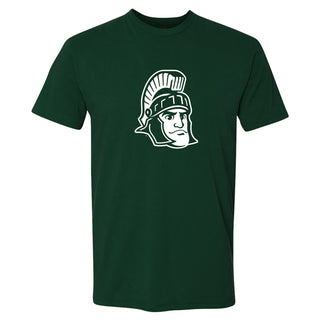 Michigan State University Spartans Sparty Mark Short Sleeve T Shirt - Forest Green