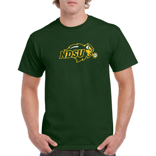 North Dakota State University Bison Primary Logo Short Sleeve T Shirt - Forest
