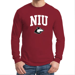 Northern Illinois Arch Logo Long Sleeve - Cardinal