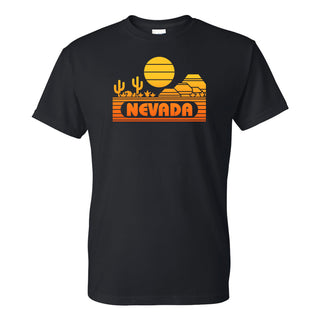 Nevada Groovy Sunset T-Shirt - Black