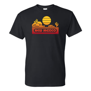 New Mexico Groovy Sunset T-Shirt - Black