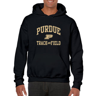 Purdue University Boilermakers Arch Logo Track & Field Hoodie - Black