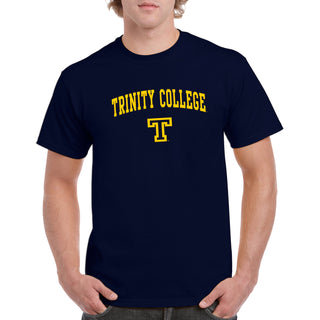 Trinity College Bantams Arch Logo Basic Cotton Short Sleeve T Shirt - Navy