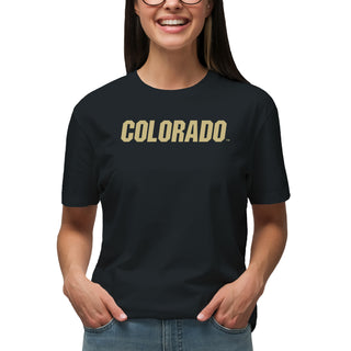 University of Colorado Buffaloes Basic Block T Shirt - Black