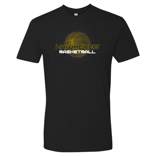 University of Iowa Hawkeyes Basketball Rezzed - Premium Cotton Tee - Black